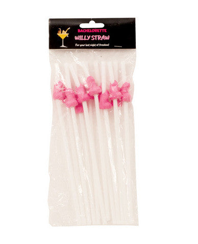Bachelorette party willy straw - pack of 12