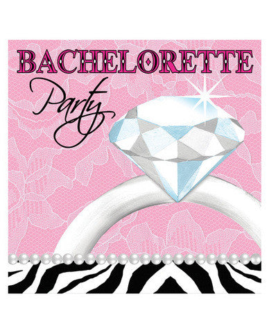 Bachelorette party diamond 3 ply napkin - pack of 16