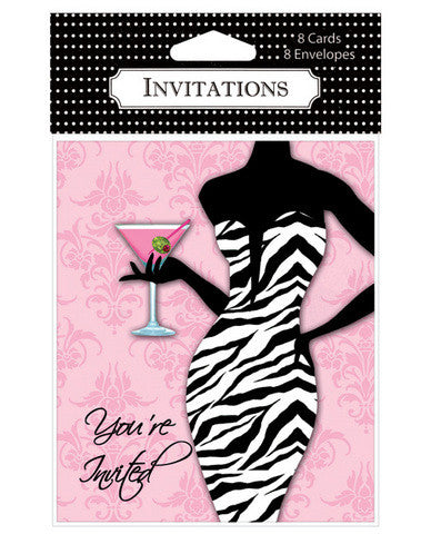 Girls night out your invited invitations - pack of 8