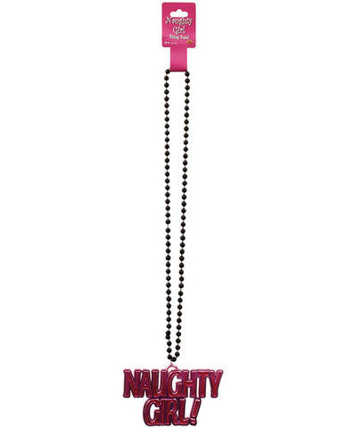 Naughty girl bead necklace