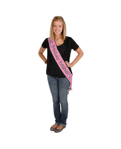 Birthday princess sash