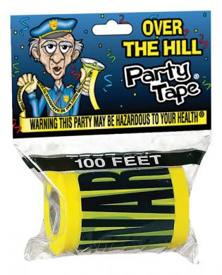 Warning this party may be hazardous to your health party tape
