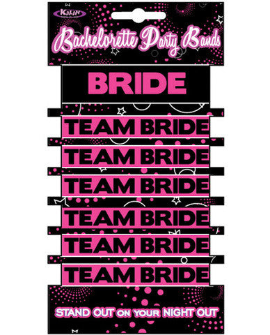 Bachelorette party bands - 1 bride and 6 team bride bands