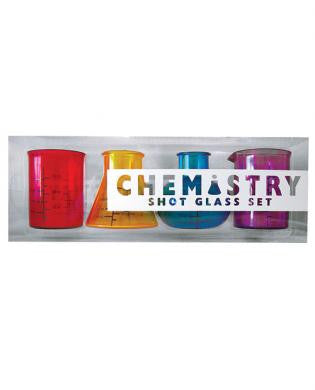 Chemistry shot glass - set of 4