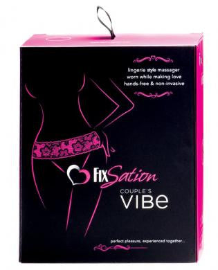 Fixsation couples vibe and panty large - black
