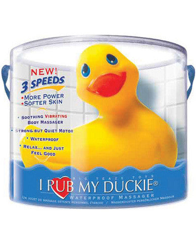 I rub my duckie massager - 3 speed yellow in new gift packaging