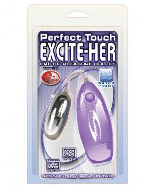 Perfect touch excite-her erotic pleasure bullet - pastel lavender