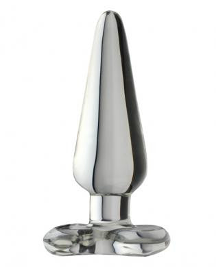 Spade Anal Plug Clear - Medium