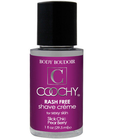 Coochy body rashfree shave creme - 1 oz pear berry