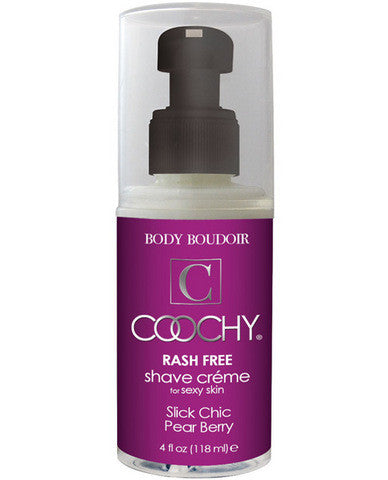 Coochy body rashfree shave creme - 4 oz pear berry