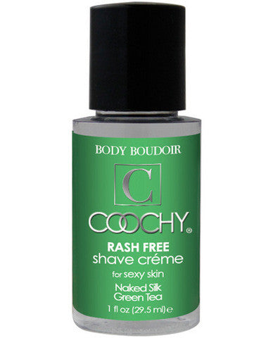 Coochy body rashfree shave creme - 1 oz green tea