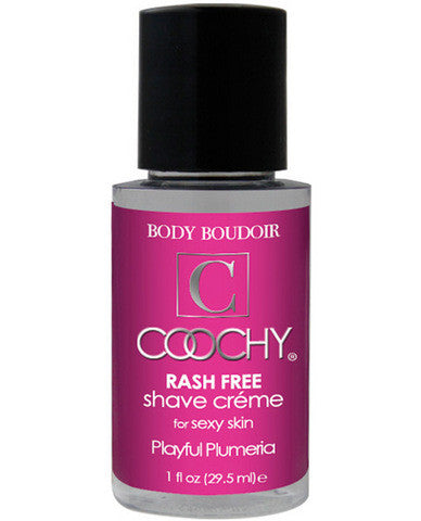 Coochy body rashfree shave creme - 1 oz plumeria