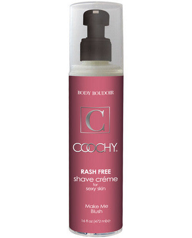 New coochy body rashfree shave creme - 16 oz blush