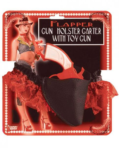 Flapper Gun Holster Garter with Toy Gun