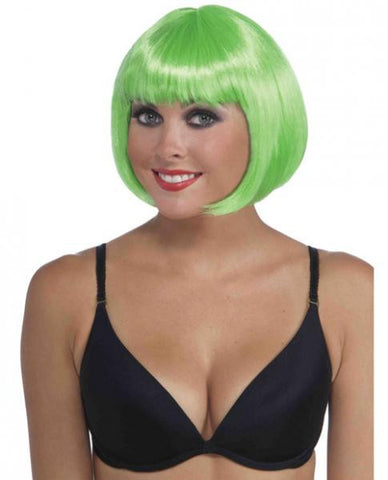 Neon Bob Wig - Green