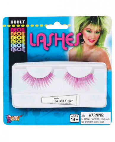 Adult Neon Eye Lashes Purple