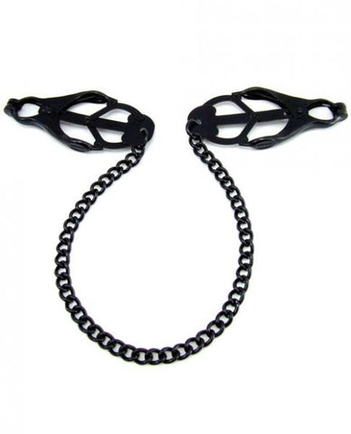 Heart 2 Heart Nipple Clamps Jaws Chain Black