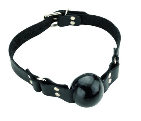 Ball Gag 1.5 Inch With Buckle - Black