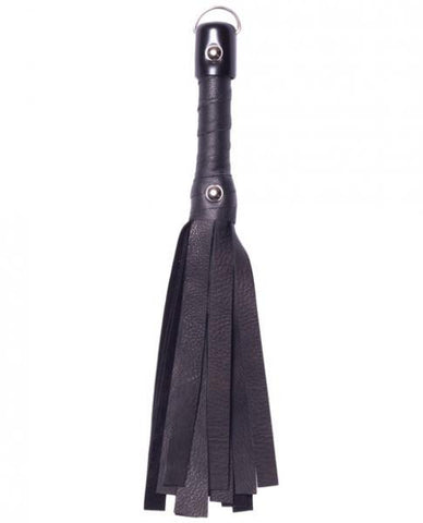 Deerskin Whip 12&quot; - Black