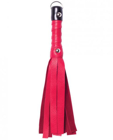 Deerskin Whip 12&quot; - Red
