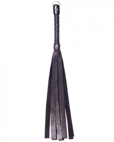 Deerskin Whip 18&quot; - Black