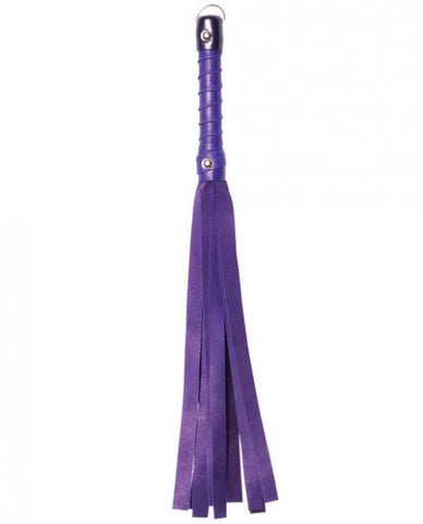 Deerskin Whip 18&quot; - Purple