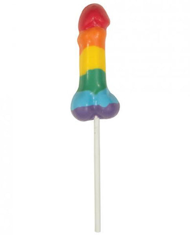 Small Dicky On A Stick Rainbow Candy