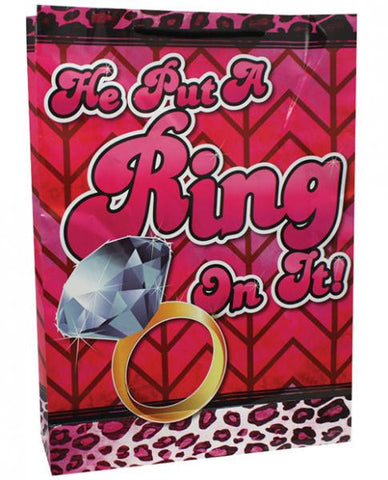 He Put A Ring On It Large Gift Bag