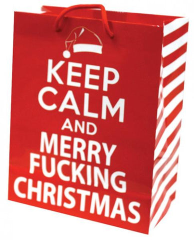 Keep Calm &amp; Merry F*cking Christmas Gift Bag