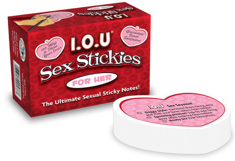 I.o.u. sex stickies for her - the ultimate sexual sticky notes