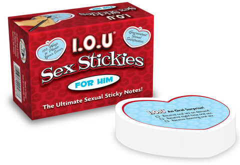 I.o.u. sex stickies for him - the ultimate sexual sticky notes