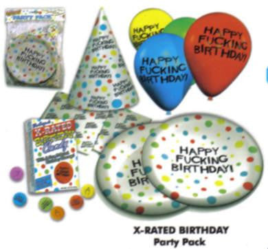 Happy f*cking birthday party pack