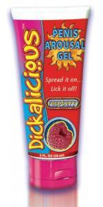 Dickalicious Penis Arousal Gel 2 oz - Raspberry