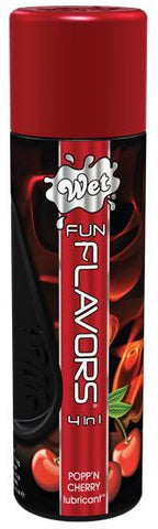 Wet Fun Flavors 4-in-1 Popp&#039;n Cherry 4.1oz Lubricant