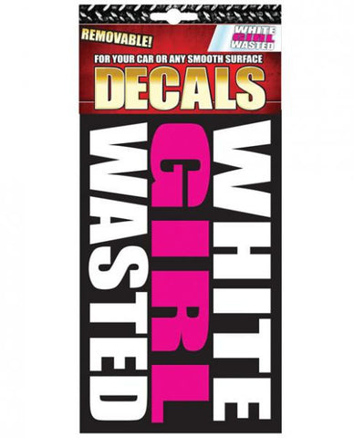 White Girl Wasted Removable Decals