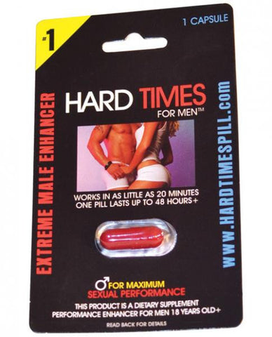 Hard Times For Men 1 Capsule Blister Pack