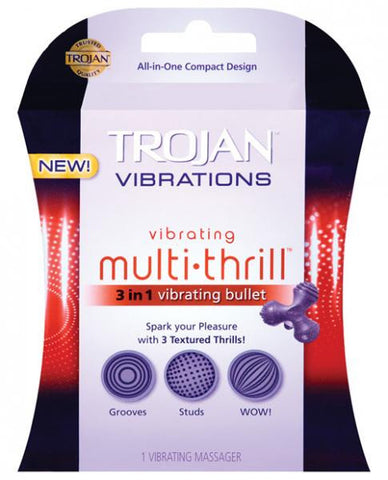 Trojan Multi Thrill 3 In 1 Vibrating Bullet