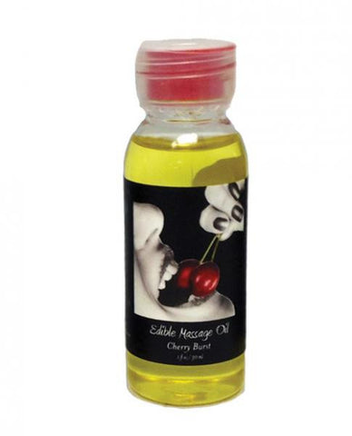 Edible Glow Massage Oil Cherry 1oz