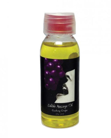 Edible Glow Massage Oil Grape 1oz