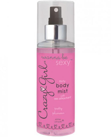 Crazy girl sexy body mist w/pheromones - 6 oz plumeria