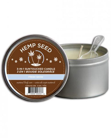 3 In 1 Massage Candle Fresh Snow 6oz