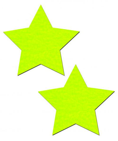 Pastease Neon Yellow Star O/S