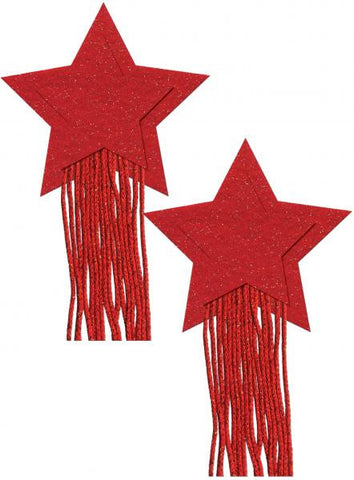 Pastease Red Sparkle Tassle Stars O/S