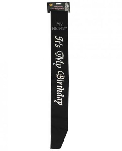 It&#039;s My Birthday Sash Black