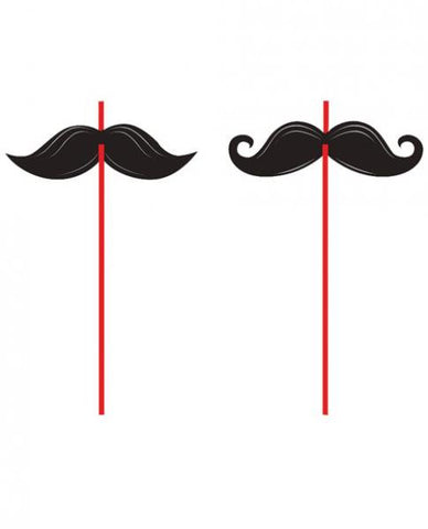 Mustache Madness Straws Pack Of 6