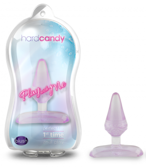 Blush hard candy anal toy - purple