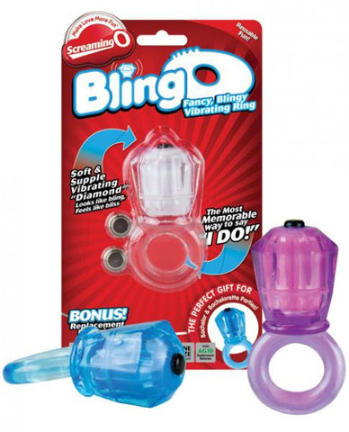 Screaming O Bling O Finger Ring Assorted Colors