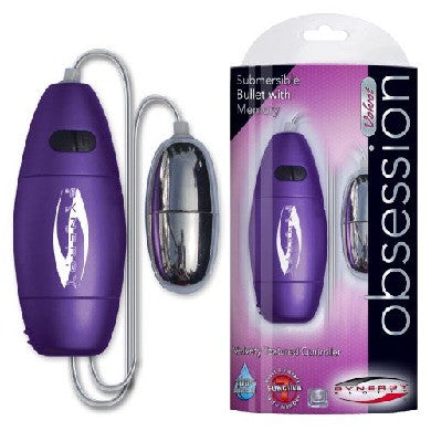 Obsession velvet bullet w/memory - 7 function lavender