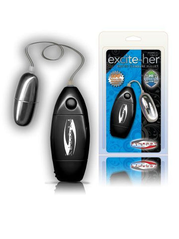 Perfect touch excite-her erotic pleasure bullet - black