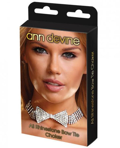 Ann Devine Rhinestone Bow Tie &amp; Choker